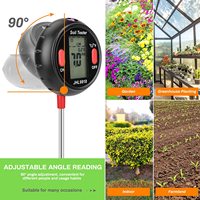 Testeur de sol 5-en-1, adapté aux plantes d'intérieur et d'extérieur, aux jardins, aux fermes et aux tests d'humidité et de pH du sol de pelouse