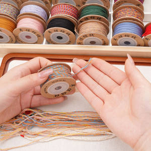 Cordon en coton enveloppé d'un câble métallique, résistant à l'usure, pour <span class=keywords><strong>perles</strong></span> <span class=keywords><strong>de</strong></span> Bouddha, fil à coudre à la main, cordon à <span class=keywords><strong>perles</strong></span> - Product Image 3