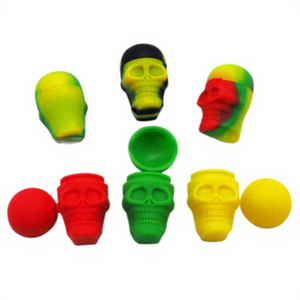 Para Suministro Transfronterizo: Caja de Almacenamiento Portátil de Silicona con Forma de Calavera de 15ml, Antipolvo, para Cera de Narguile y Accesorios E-Narguile - Product Image 3
