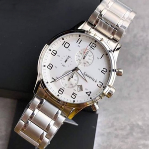 Nouvelle montre à quartz classique pour homme, chronographe à cadran à trois aiguilles, étanche 50M, style business décontracté, bracelet 22mm, design simple et tendance - Product Image 2