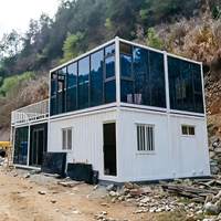 Maison préfabriquée moderne sur mesure de 20 pieds ou 40 pieds, résistante au vent, installation rapide, structure en acier, maison modulaire en conteneur