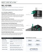 Современное распашное окно WL101WA из алюминиевого сплава, устойчивое к муссунам, с высокой водоотводимостью, водонепроницаемое, класс 6, для вилл (графика)