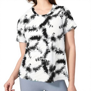 Camiseta Tie & Dye de Manga Corta para Mujer, Estilo Moderno, Venta al Por Mayor, Alta Calidad - Product Image 1