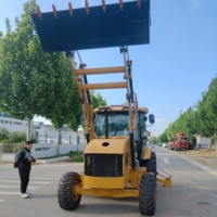 Neuer Diesel-Radlader-Bagger, großer Hof-Baggerlader, Mini-Baggerlader mit Baggeranbau, neuer 4WD-Baggerlader