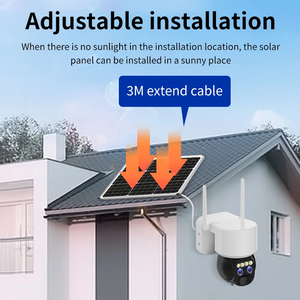 Cámara de Vigilancia Exterior Solar de Doble Lente ZCVISION, 4MP, Zoom 12X, Tarjeta SIM 4G, Seguridad Inalámbrica, Wifi, Energía Solar, PTZ - Product Image 4