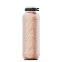 Bouteille isotherme brevetée de 21 oz en acier inoxydable 316, gourde sportive avec deux options de couvercle, personnalisable pour des cadeaux d'entreprise haut de gamme