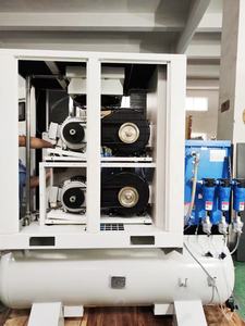 Compressore d'aria senza olio efficiente a basso rumore 11kw con il serbatoio di stoccaggio dell'aria 300L e l'essiccatore refrigerato dell'aria - Product Image 4