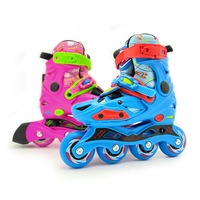 Patins à roulettes à quatre roues pour enfants, taille réglable, en PU, avec frein amovible, vente en gros