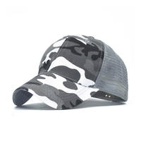 Nouvelle casquette de baseball camouflage réglable pour l'extérieur vente en gros style d'image brodé à la main design de camouflage populaire