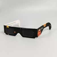 Lunettes d'observation d'éclipse solaire certifiées ISO 12312-2, personnalisables, certifiées CE