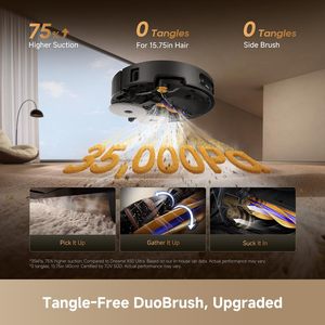 Aspiradora Robótica Inteligente Dreame X60 Ultra con Control por Aplicación Wi-Fi, Navegación Automática, Estación de Carga y Sistema de Limpieza de Pisos - Product Image 3