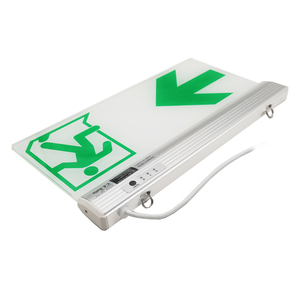 Luz de emergencia de construcción de aluminio y acrílico colgante recargable de 4W personalizable de fábrica - Product Image 4