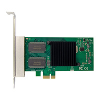 SUNWEIT kartu jaringan berkabel Internal, ST7233 I350AM4 Quad-Port Gigabit Ethernet PCI-E X1 untuk aplikasi Server