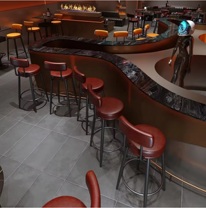 Set Moderno di Sedie e Tavolo da Bar in Metallo per Caffetterie, Hotel, Mense, Bistrot, Pub e Locali Notturni - Product Image 2