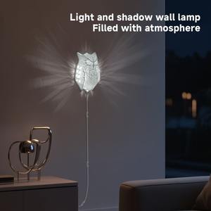Lámpara de Pared con Forma de Búho y Águila, Proyector Moderno con Luz RGB, Diseño Creativo, Iluminación Animal en 3D, Decoración para Halloween y Navidad - Product Image 3
