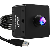 ELP Kamera USB3.0 Definisi Tinggi 20MP 5120X3840 Sudut Lebar 95 Derajat Lensa Tanpa Distorsi AR2020 UVC Lightburn Webcam Industri