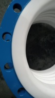 Junta de Expansión Metálica Pintada con Revestimiento de PTFE XQH-BCQ DN50 20X17X22mm L82mm PN0.25Mpa, con Brida, Baja Presión, Especializada para Corrosión
