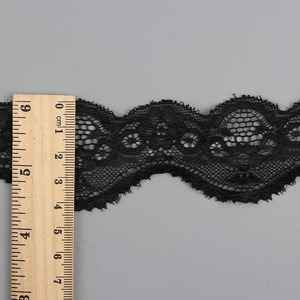 Giysiler ve çantalar için küçük naylon elastik şerit süs siyah ve beyaz seksi stil - Product Image 3