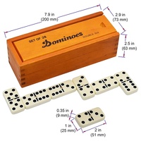 Ensemble de dominos pour adultes, jeux de société classiques, dominos Double 6 pour les jeux de famille, Double Six dominos Standard