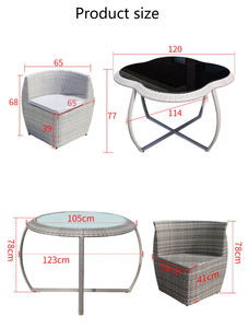 Rattan Sofa Chair Set Garden Leisure Outdoor Patio Garden <strong>Cottage</strong> Courtyard Beach Chair <strong>Furniture</strong> - Product Image 2