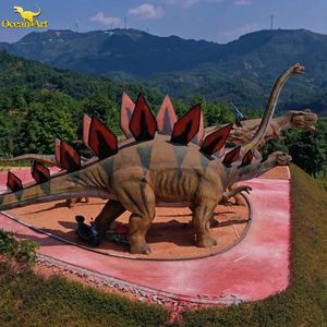 Modèle de dinosaure grandeur nature en fibre de verre télécommandé pour parc à thème jurassique, centre commercial et parc d'aventure - Product Image 6