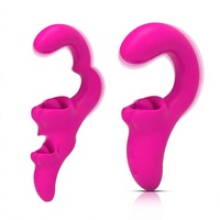 Explosiver Zungen-Vibrator, Biegbarer Frauen-Masturbator, Tragbares Erwachsenen-Sexspielzeug, G-Punkt-Klitoris-Stimulator mit Druckknopf, USB