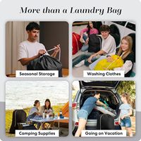 Sacs en nylon durables lavables en machine CF, grande capacité, avec cordon de serrage, adaptés aux paniers à linge