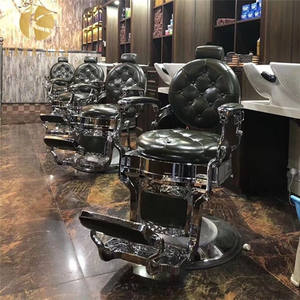 ที่วางแขนสำหรับร้านทำผมเก้าอี้ตัดผมเฟอร์นิเจอร์ไฮดรอลิกแบบคลาสสิก - Product Image 2