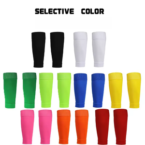 2025 Wholesale Breathable Seamless Toe Multicolor <strong>Shin</strong> Pad Football <strong>Socks</strong> Calf Sleeves Soccer Sport <strong>Compression</strong> <strong>Socks</strong> - Product Image 4