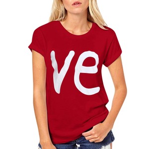 Bông tình yêu Ngắn Tay Áo Tees lỏng vài đầu T-Shirt mùa hè vài món quà tình yêu in tùy chỉnh vài t Áo sơ mi - Product Image 6