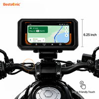 Layar Digital Motorbike CarPlay Bestsonic 6.25'' untuk Berkendara Aman, Upgrade yang Cocok untuk Kebanyakan Sepeda Motor, Navigator Motor Portabel