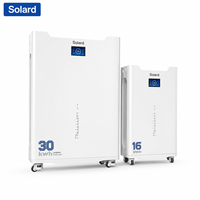 Batterie de stockage d'énergie solaire LiFePO4 à cycle profond, longue durée de vie, hybride, pour extérieur, avec contrôle BMS avancé, CAN, 30 kWh, empilable