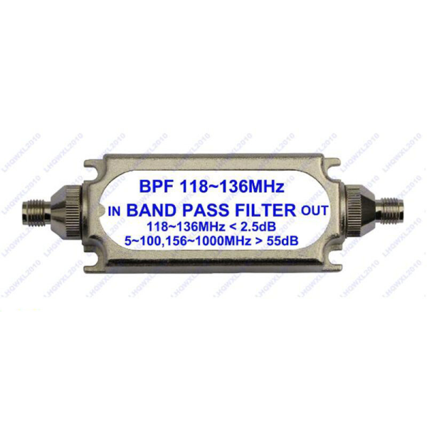 Plc Sma Connector Band Pass Bandpass Filter Bpf 118-136mhz for Air Warranty Product