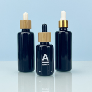 Factory Manufacturer Violet Glass Emulsion <b>Pump</b> <b>Bottle</b> 15ml 20ml 30ml 50ml 60ml 100ml Round Black Sunscreen Spray <b>Bottle</b> - Product Image 5