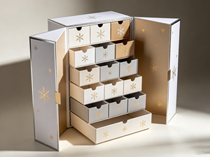 Customizable Sage Green &amp; Gold Foil <strong>Advent</strong> <strong>Calendar</strong> <strong>Box</strong>, Premium Fold-Out Christmas <strong>Calendar</strong> Packaging - Product Image 6