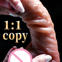 Dildo Grande para Mujeres Adultas con Cinturón, Fuerte Ventosa, Flexible, de Silicona Líquida Suave, Juguete Sexual Realista Enorme para Mujeres