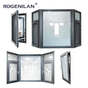 Fenêtres en verre trempé insonorisées en aluminium sur mesure Rogenilan pour baies vitrées avec stores - Product Image 4