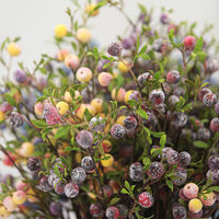 Kunstmatige frosted mini fruitbloemenboeket, milieuvriendelijk voor fotografie-accessoires, keukenpresentatie, thuis- en tafeldecoratie