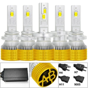 ไฟหน้ารถยนต์ K55 External Drive พร้อมรีโมทควบคุมแสงสามระดับ ไฟกระพริบ H1 H3 H7 H11 H4 120W LED สำหรับอุปกรณ์ตกแต่งรถยนต์ - Product Image 6