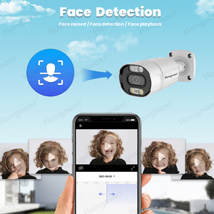 Hongnaer 8MP HD Kim Loại Nhà ở tầm nhìn ban đêm IP PoE CCTV ngoài trời Bullet <span class=keywords><strong>Camera</strong></span> an ninh không dây mạng PoE IP <span class=keywords><strong>Camera</strong></span> - Product Image 6