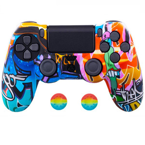 Funda Protectora Delgada de Silicona con Diseño Personalizado por Transferencia de Agua para el Control de PS4 <span class=keywords><strong>Dualshock</strong></span> 4, Bajo MOQ - Product Image 3