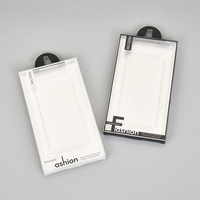 Boîte en papier personnalisée avec logo pour emballage de coque de téléphone portable, boîte d'emballage en papier avec fenêtre en PVC
