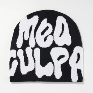 Chapeau en tricot, chapeau de rue pour hommes et femmes, chapeau de hip-hop, chapeau de rap, chapeau en jacquard tendance - Product Image 1