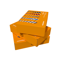 Caja de Cartón Corrugado Rígido Personalizada con Relieve y Laminado Mate, Caja de Cartón Plegable Reciclable para Embalaje de Ropa