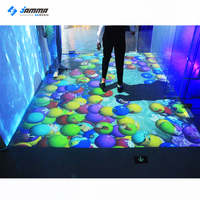 Système de projection interactif, pour jeu sur sol de danse