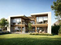 Villa modulaire familiale de 88 m², adaptée à toutes les conditions météorologiques, avec option d'énergie solaire et aménagement de salle de bain indépendante