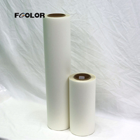 Rouleau de film PET DTF compatible 30cm 33cm 60cm pour impression par transfert thermique, film PET premium double face mat à décollement à chaud