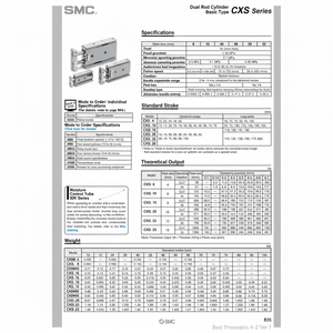 Cylindre à double tige SMC Pneumatics CXSM15-40 pièces pneumatiques de haute qualité - Product Image 1