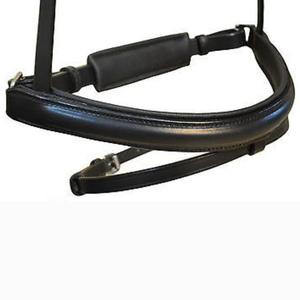 บังเหียนหนังสำหรับขี่ม้าแบบ Crank Dressage พร้อมแผ่นรองศีรษะและสายรัดแบบ Flash |   บังเหียนม้าแบบนุ่มพิเศษพร้อมที่เก็บสายรัด - Product Image 2