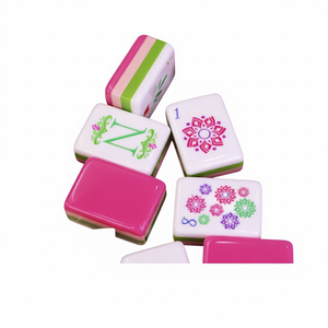 Juego de Fichas de Mahjong Americanas Personalizadas, de Acrílico de 4 Capas, con Grabado de Rosa Roja, de Lujo, Modernas, Ecológicas, Duraderas y Portátiles, para 4/8 Jugadores - Product Image 1